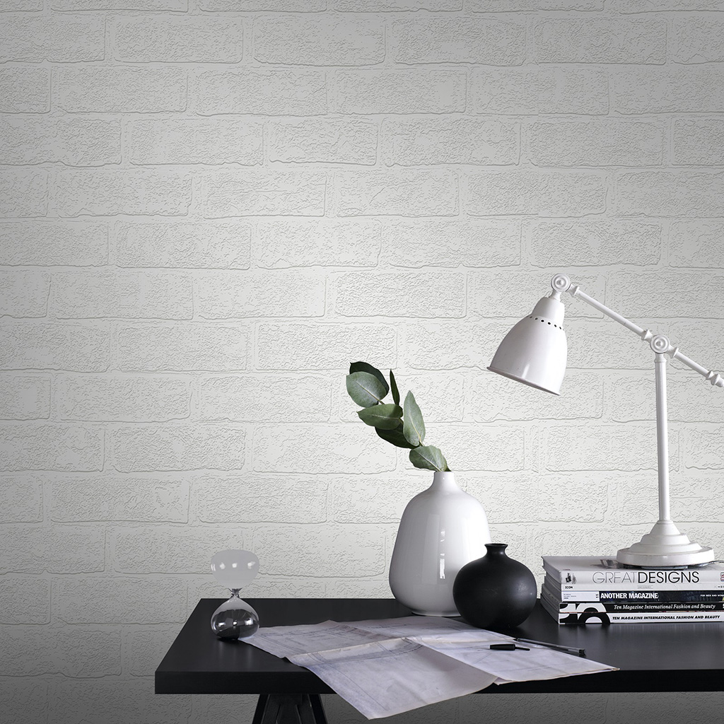 Urban Brick Paintable Wallpaper Superfresco Easy