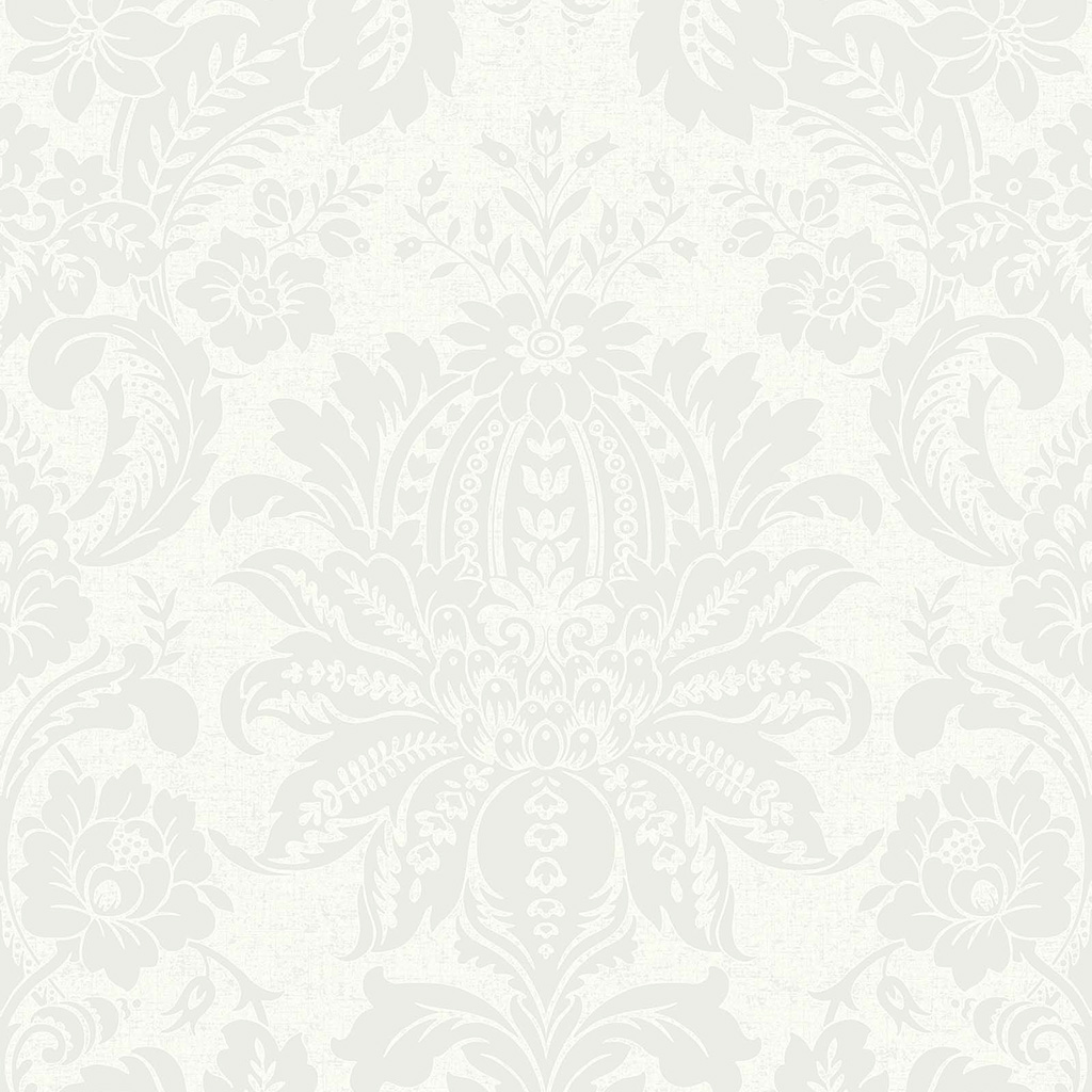 Venetian Damask White Wallpaper - Superfresco Easy